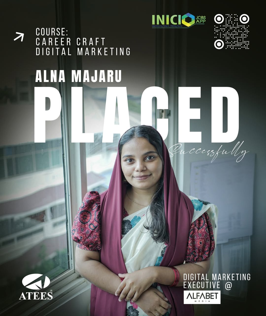 Congratulations Alna MajaruFrom learning to leading — another success story unlocked. 📞 +91 858