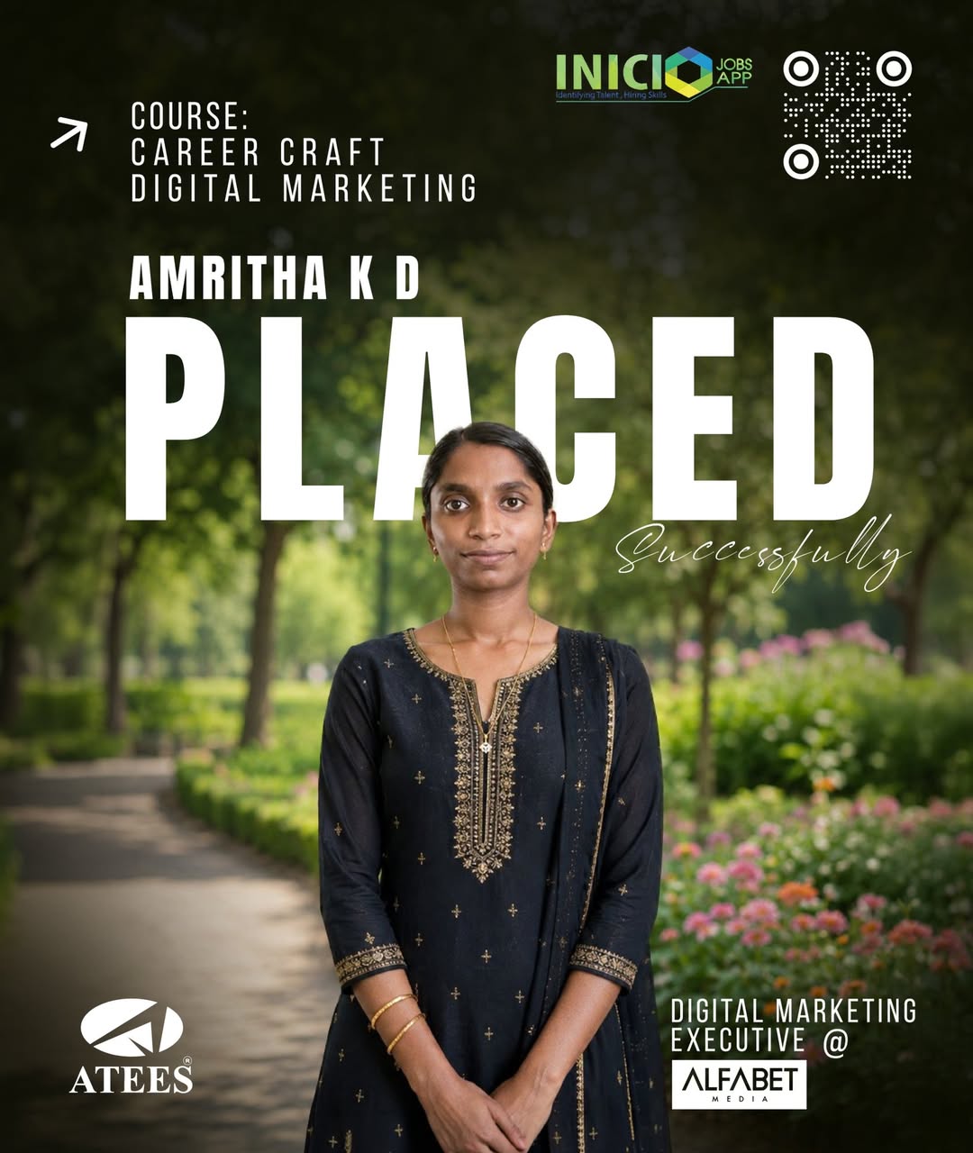 Congratulations to Amritha K D! 🎉We are delighted to celebrate Amritha K D for successfully com