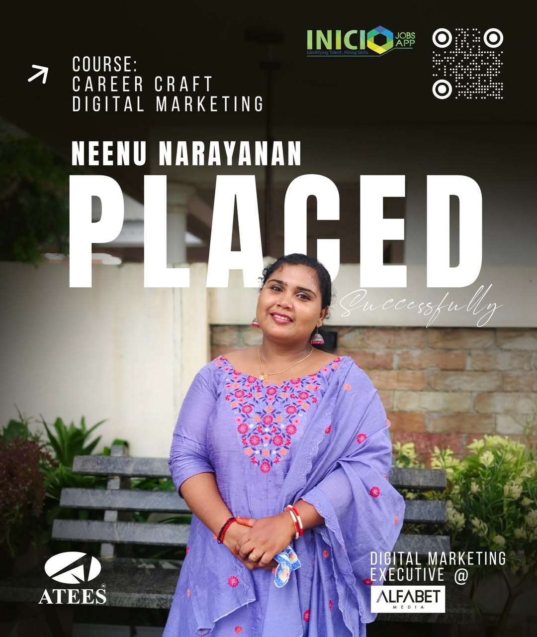 Congratulations to Neenu Narayanan on successfully completing the Career Craft Digital Marketing