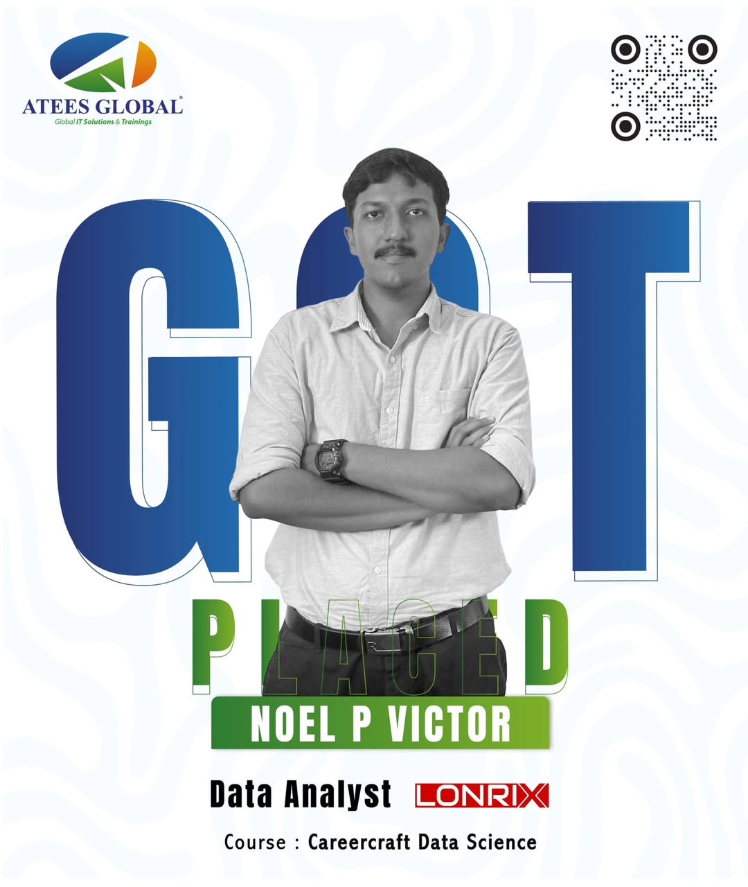 We’re thrilled to celebrate the success of Noel P Victor, who has been placed as a Data Analyst